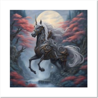 fantasy unicorn Posters and Art